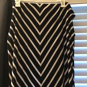 Knee length pencil skirt